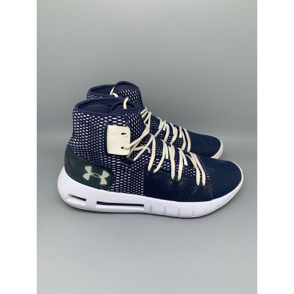Under Armour HOVR Havoc Navy White Basketball Shoes 3020617-400‎ Men's Sz 9